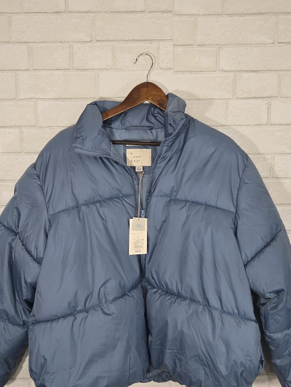 NWT a new day water resistant puffer jacket - Picture 3 of 15